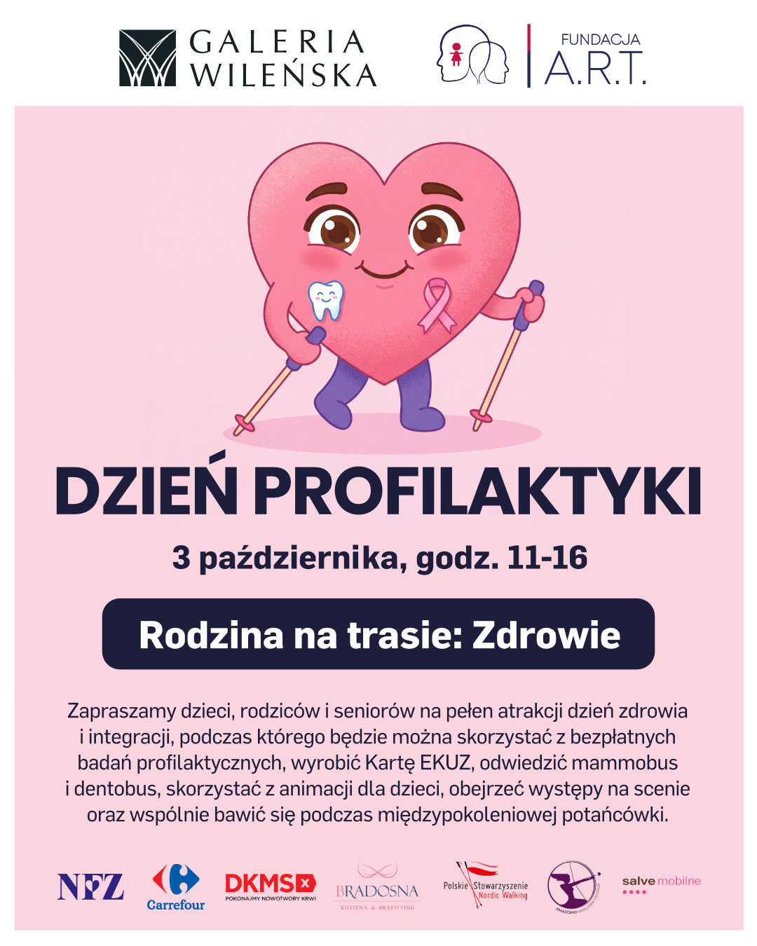 Dzień Profilaktyki w Galerii Wielńskiej. Rodzina na trasie: Zdrowie