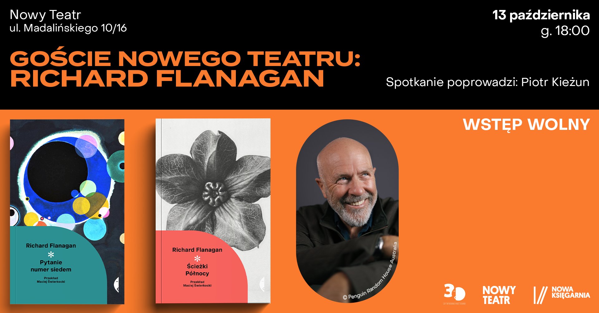 Goście Nowego Teatru: Richard Flanagan