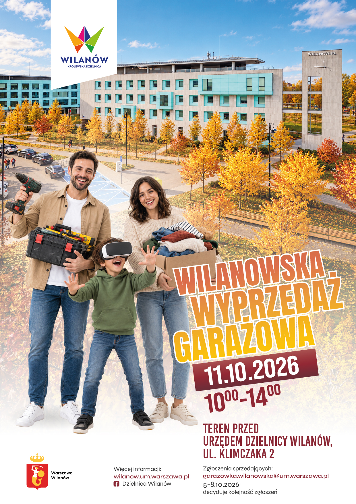 Jesienna garażówka na Wilanowie