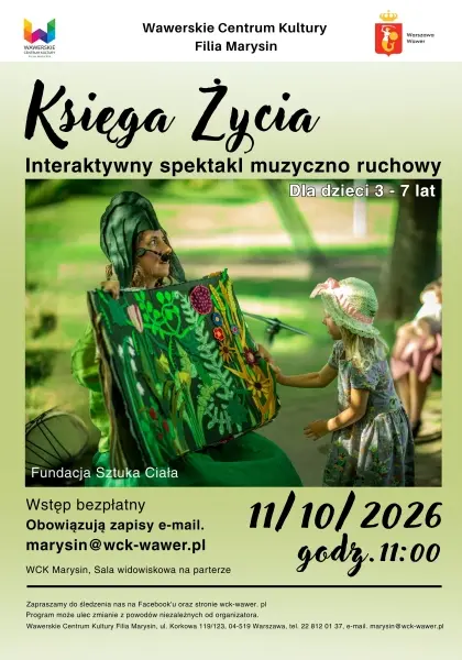 „Księga Życia” – Interaktywny spektakl muzyczno-ruchowy