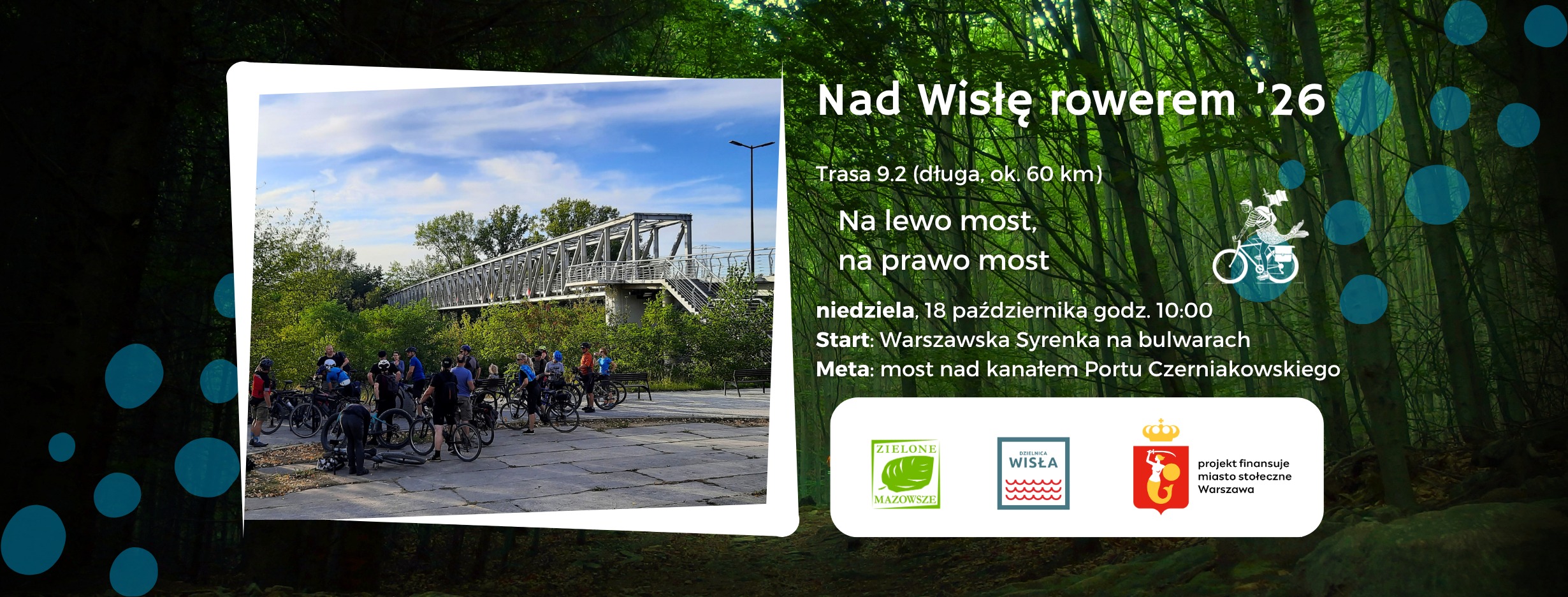 #NadWisłęRowerem – #9.2 – Na lewo most, na prawo most (wycieczka długa, powtórka)