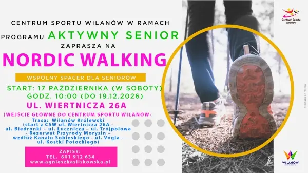 Nordic walking – wspólny spacer dla seniorów