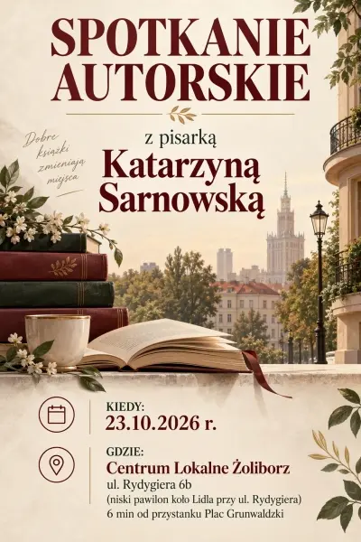 Spotkanie autorskie z Katarzyną Sarnowską