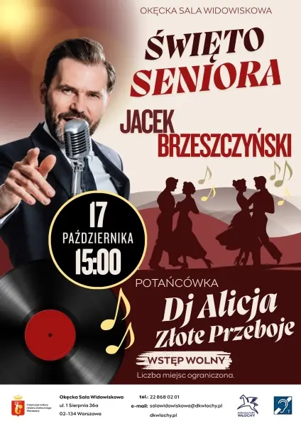 Święto Seniora – koncert Jacka Brzeszczyńskiego i potańcówka DJ Alicja Złote Przeboje