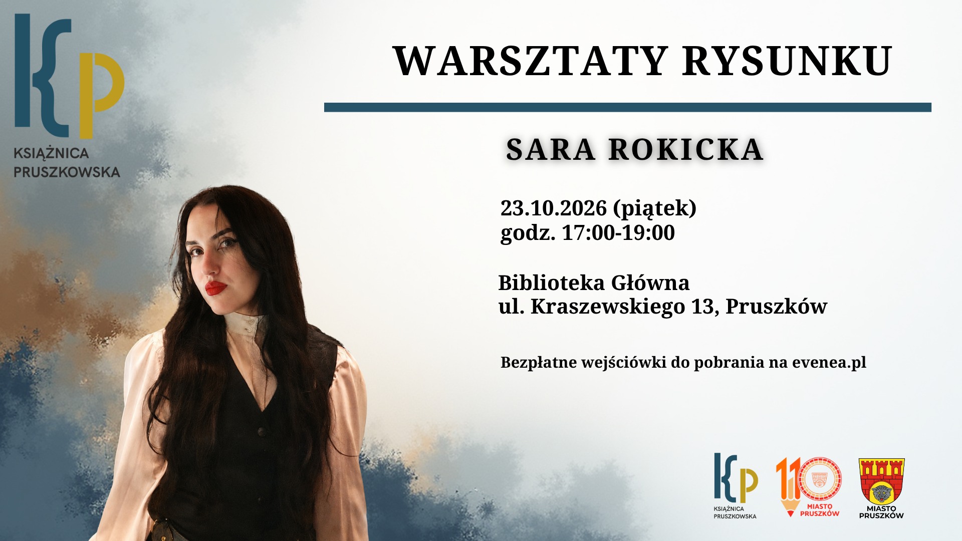 Warsztaty rysunku realistycznego z Sarą Rokicką w Książnicy Pruszkowskiej