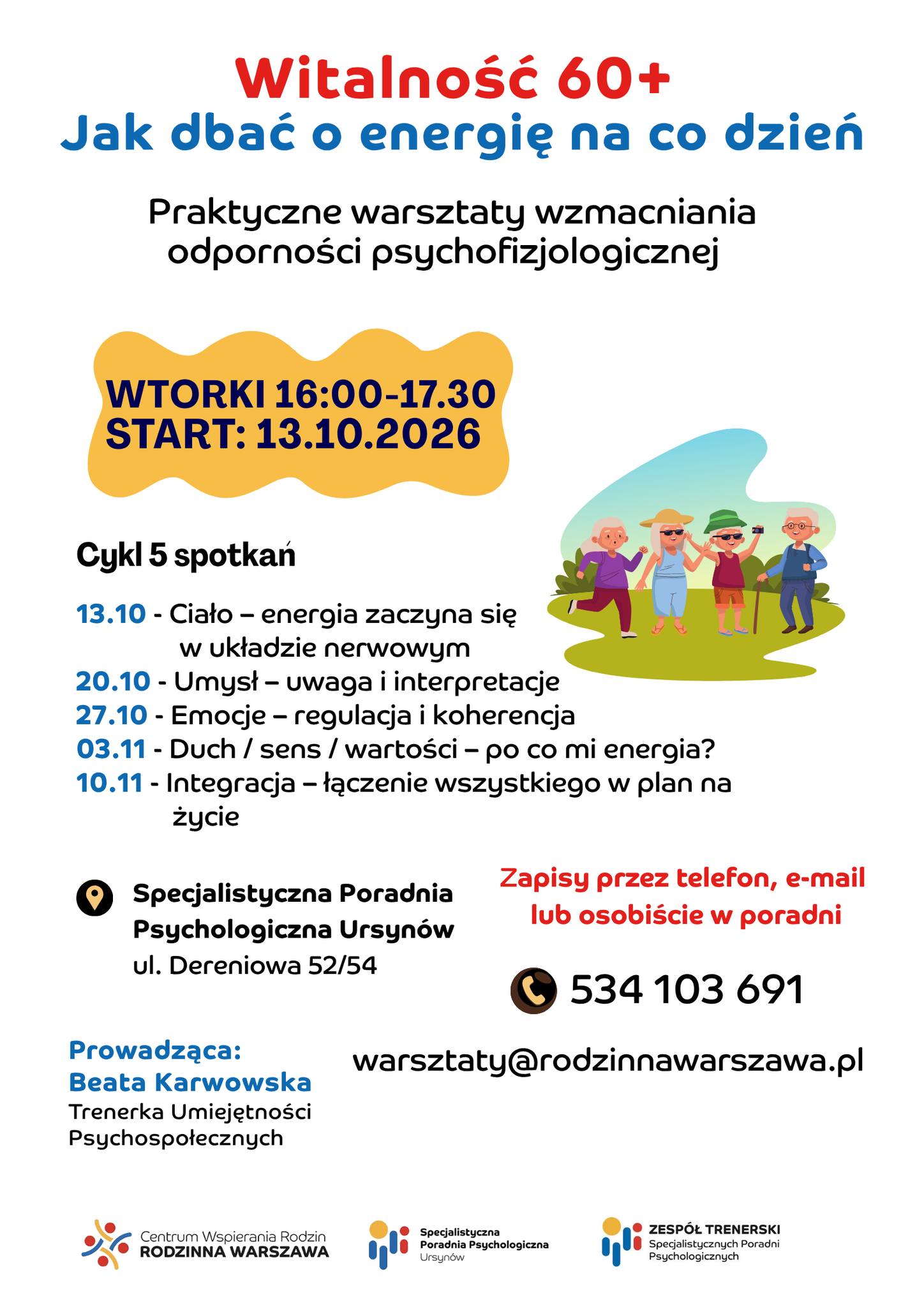 Witalność 60+ – jak dbać o energię na co dzień