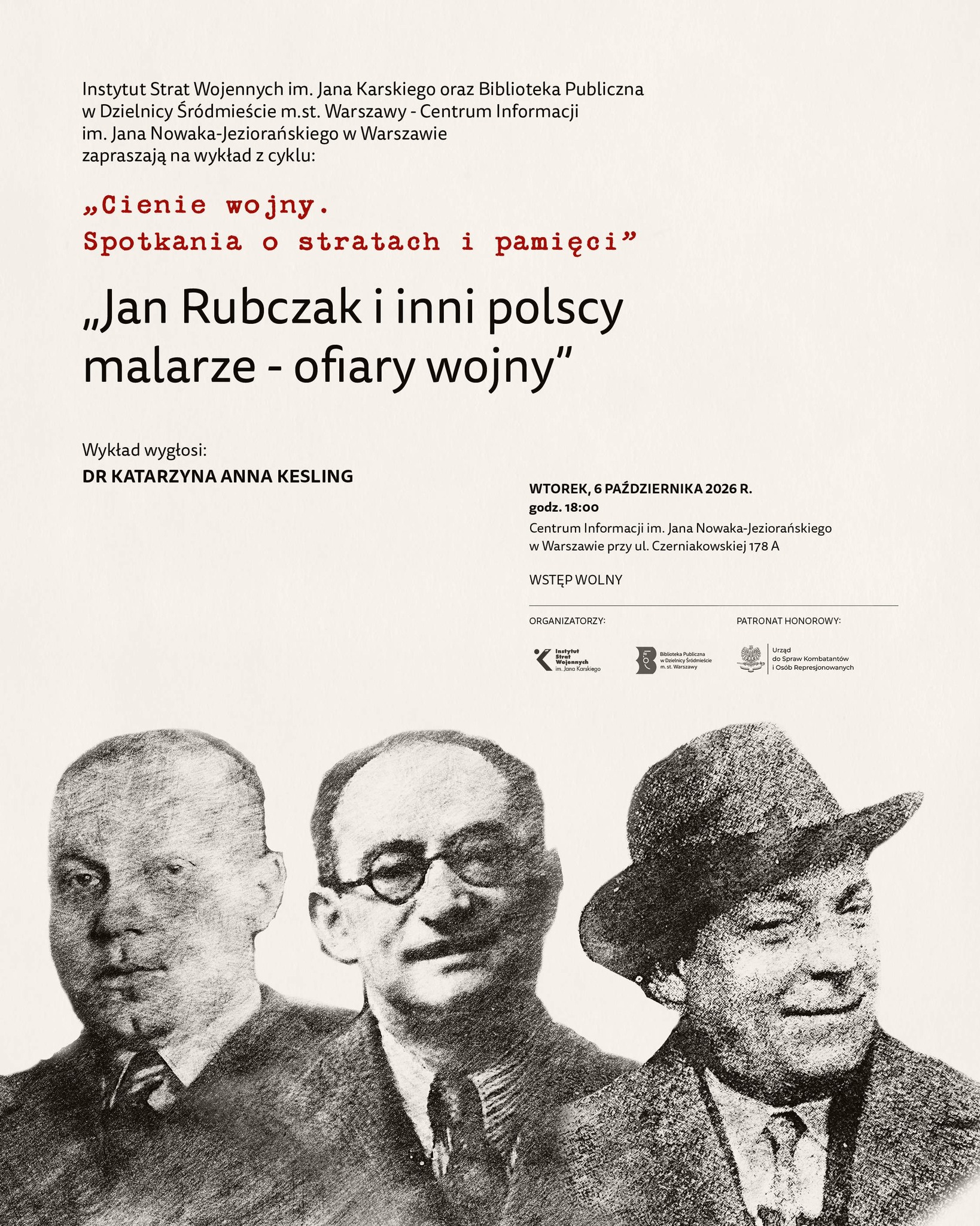 Wykład „Jan Rubczak i inni polscy malarze – ofiary wojny”